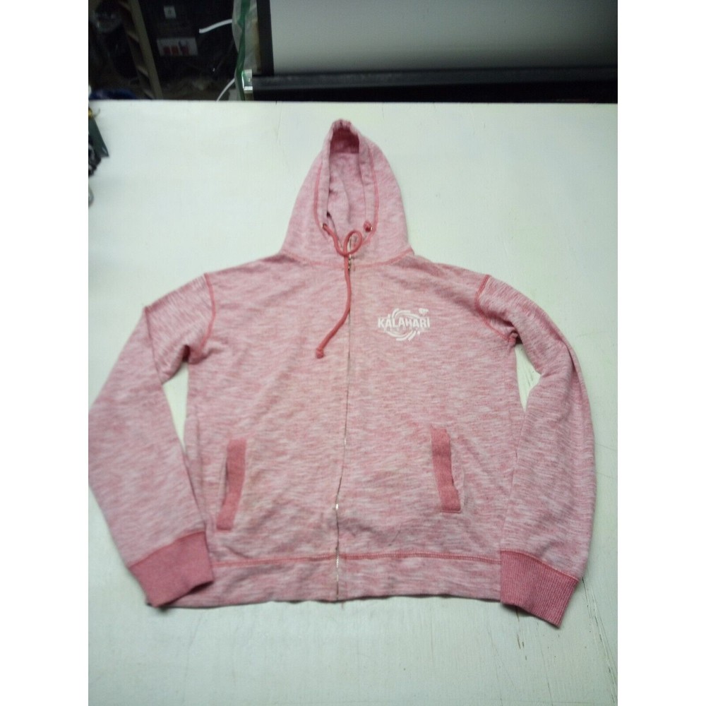 Kalahari Resorts Women's Size M Pink Full Zip Hoodie Sweatshirt Jacket